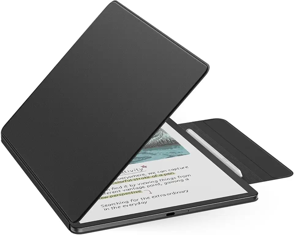 MoKo Magnetic Case for 11" Kindle Scribe 3rd & Colorsoft 1st,Black