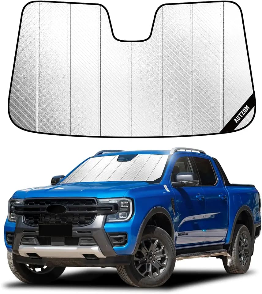 Windshield Sun Shade for Ford Ranger 2024-2026, Vehicle-Specific Design