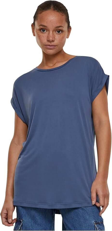 Urban Classics Ladies Extended Shoulder Tee Frauen T-Shirt lila