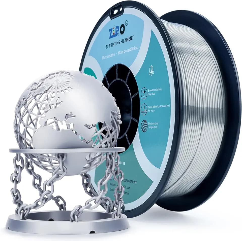 ZIRO Silk Filament 1.75mm PLA, 3D Drucker Filament Seide PLA Serie 1KG
