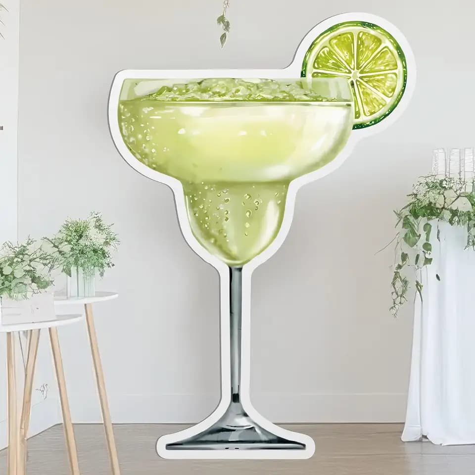 Colingmill 4ft Green Martini Cardboard Cutout a Tini Bit Older Birthday