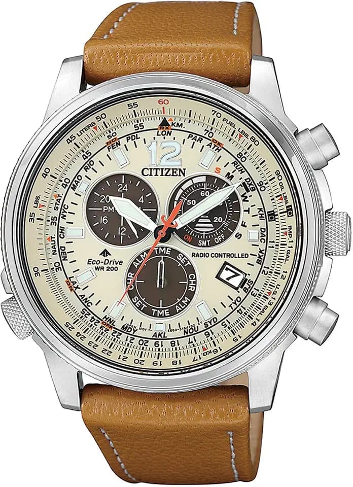 Citizen funkgesteuerte Uhr CB5860-35X Pilot Chrono E660 Eco-Drive