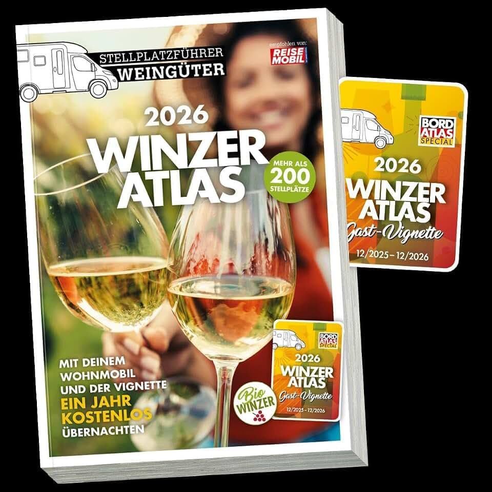 WINZERATLAS 2026: Stellplatzführer Weingüter