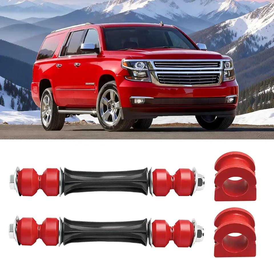 Moonlinks Front Sway BarLink With Bushing Compatible with Cadillac Escalade