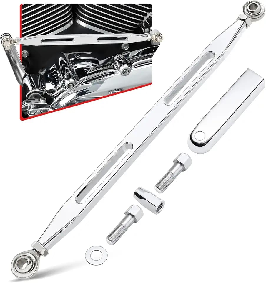 Amazicha Chrome Shift Linkage Gear Shifter Compatible for Harley Softail Dyna Street Glide Touring Road King 1980-2024