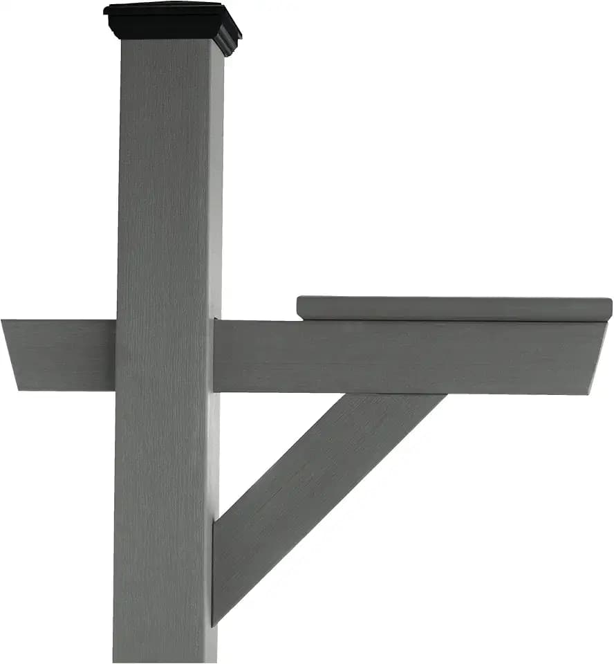 Highwood AD-MLBX1-CGE Hazelton Mailbox Post, Coastal Teak