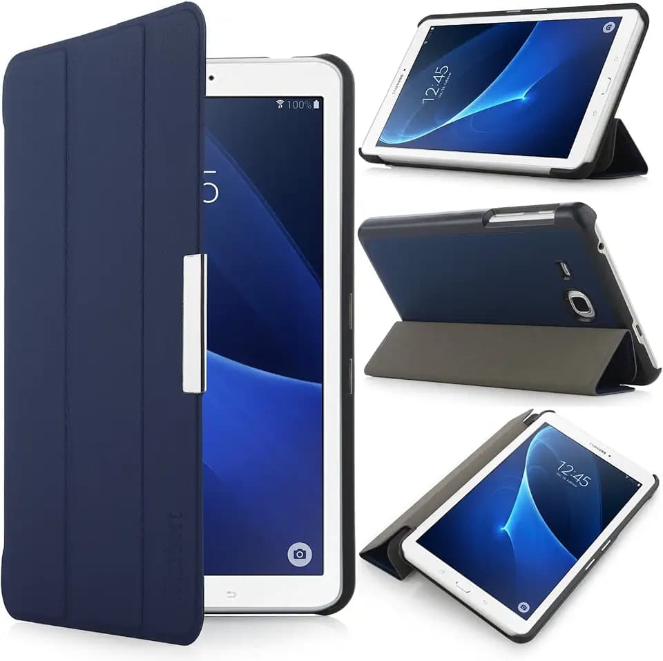 Samsung Galaxy Tab A 7.0 Hülle - Ultra Slim Leder Tasche Hülle Etui Schutzhülle Für Samsung Galaxy Tab A 7.0 Zoll T280 T285 Case Cover Holder,(Galaxy Tab A 7.0, Dunkelblau)