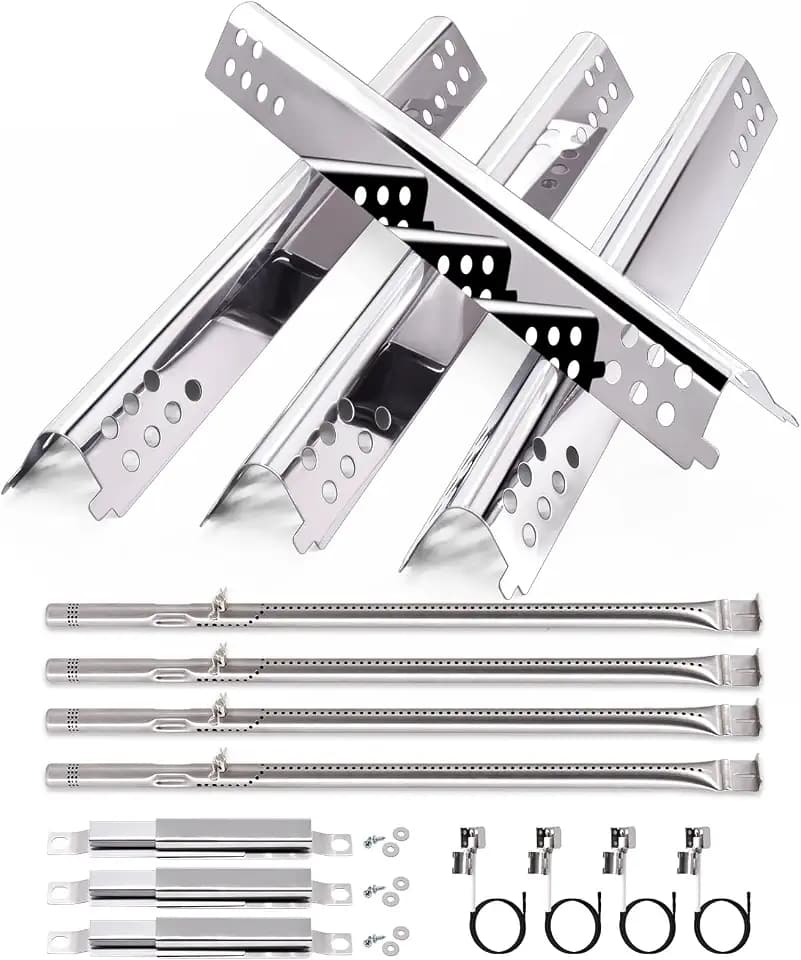 Yiming Grill Replacement Parts for Char-Broil Performance 475 4 Burner 463347017, 463335517, 463342119, 463276517, 463244819 Grill Models, Heat Plates, Burners, Carryover Tubes & Igniters Replacement