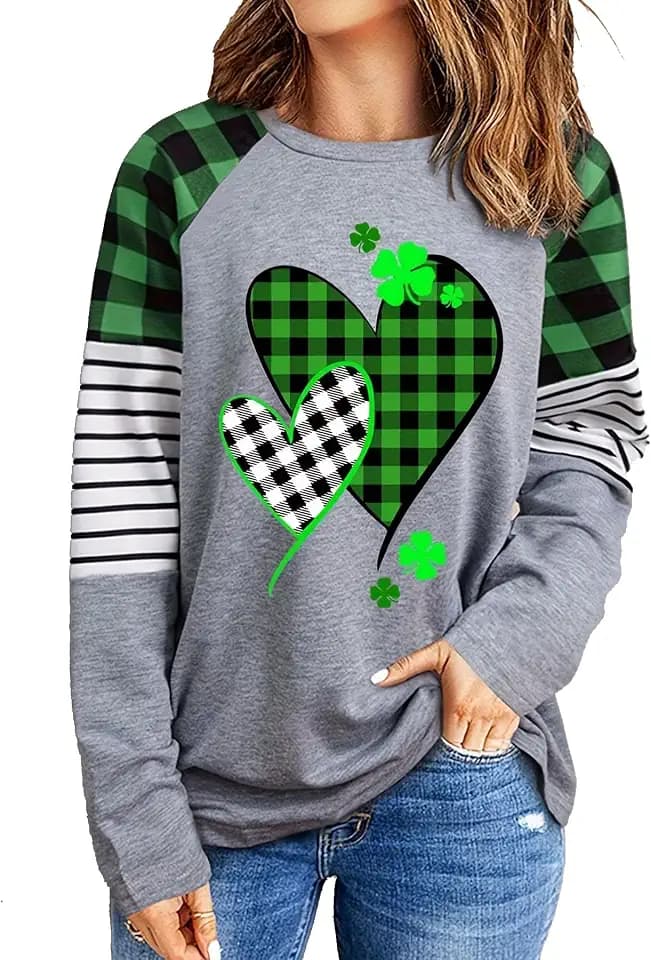 Saint Patricks Day Shirts Women Funny St Patricks Day Outfits Tee Tops
