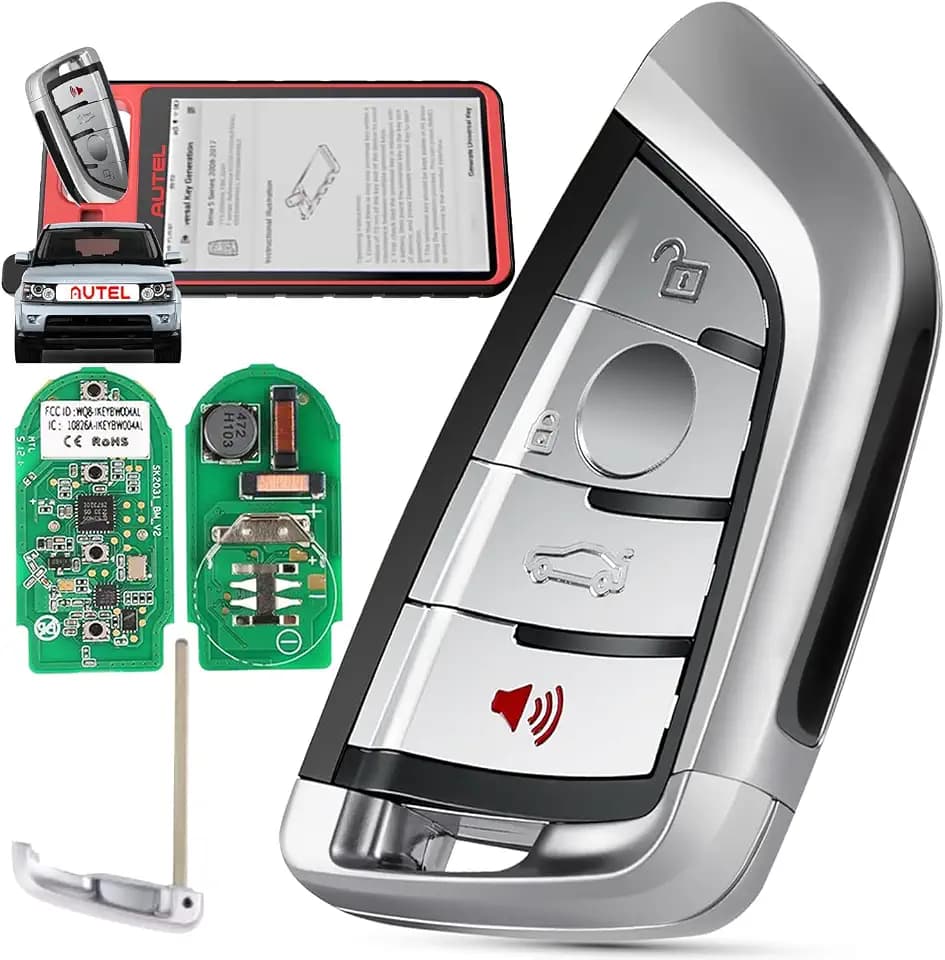 Autel Key Fob Keyless Entry for BMW, 2026 4-Button Blank Key Replacement