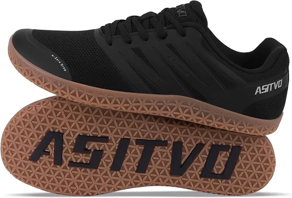 ASITVO Wide Men's Barefoot Zero Drop Sole Minimalist Sneakers Walking Shoes