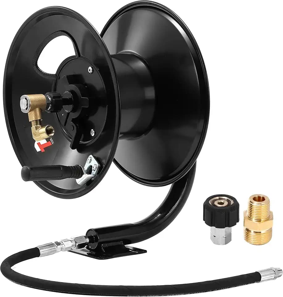 Tool Daily Pressure Washer Hose Reel 100FT x 3/8" / 150FT x 1/4" for Water