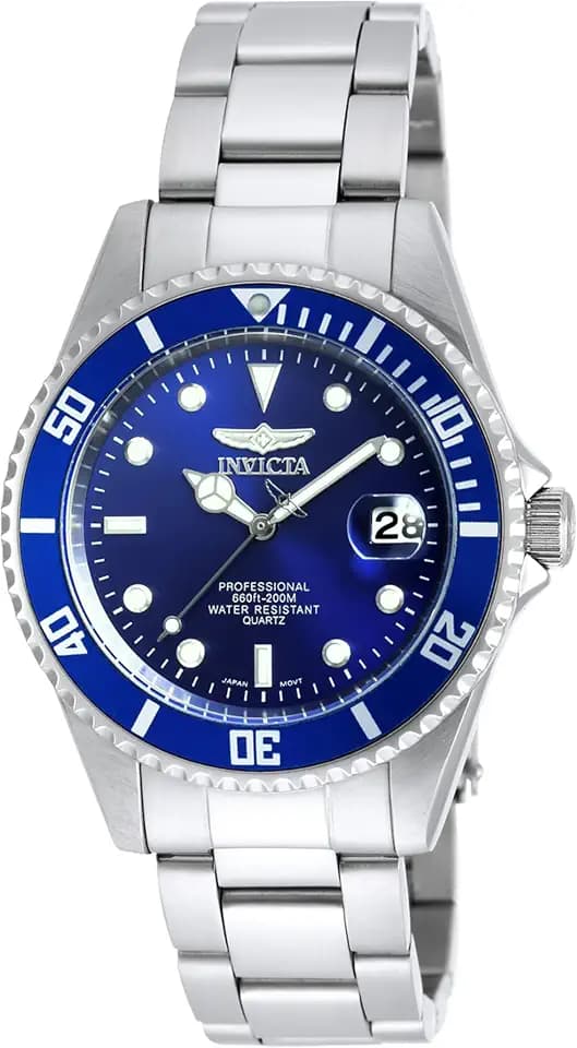 Invicta Men's 8932OB Pro Diver Analog Display Quartz Silver Watch