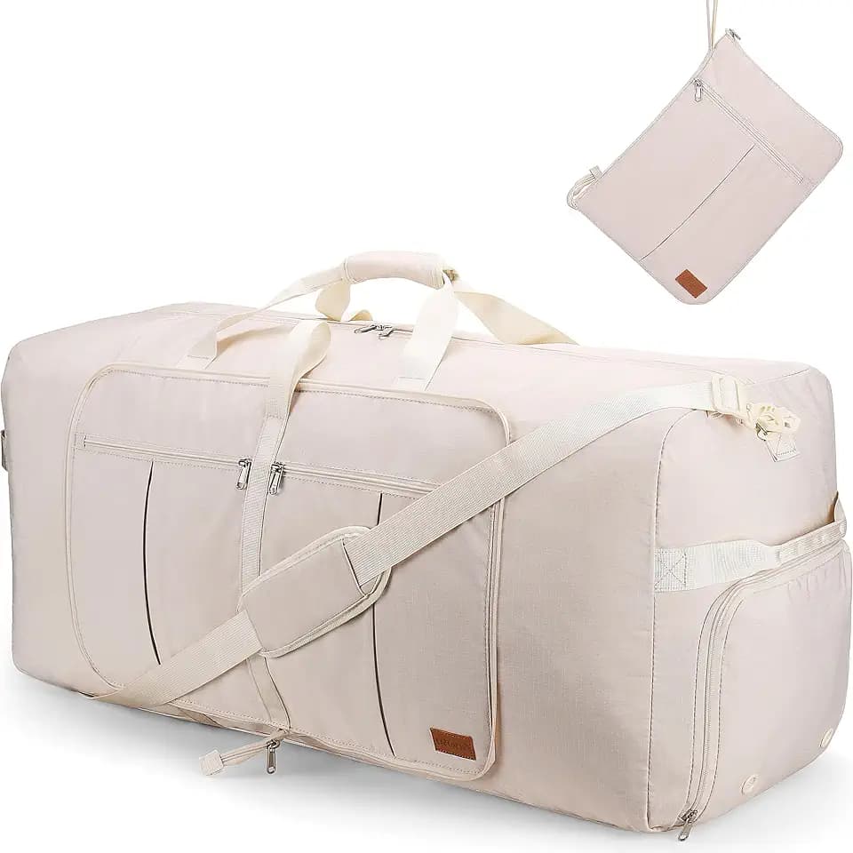 80L EXTRA LARGE Foldable Waterproof Travel Duffle Bag for Men and Women