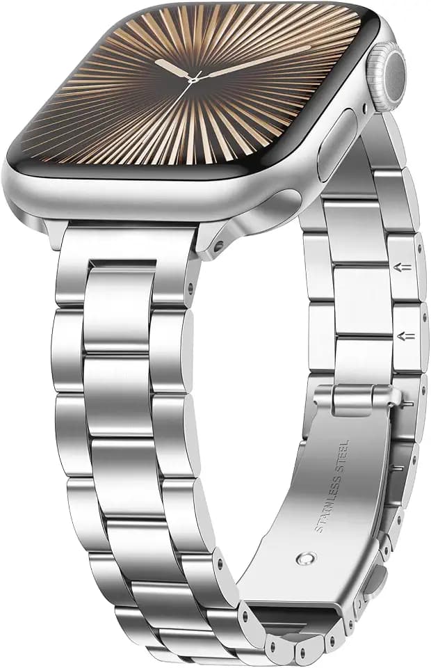 Anlinser Metallarmband Kompatibel mit Apple Watch Armband 42mm 41mm 40mm