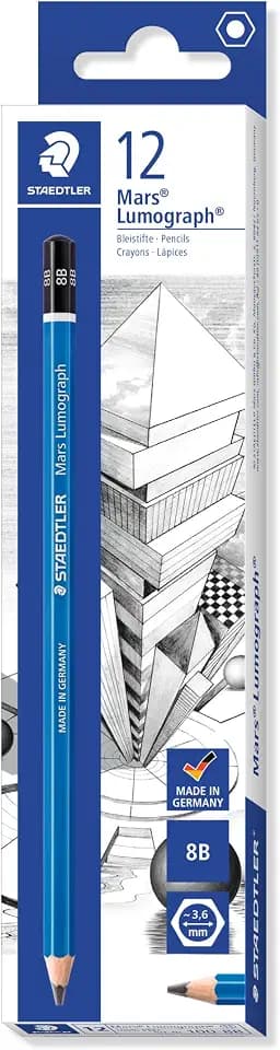 STAEDTLER Mars Lumograph 100 Zeichenstifte – 8B, 12er Set