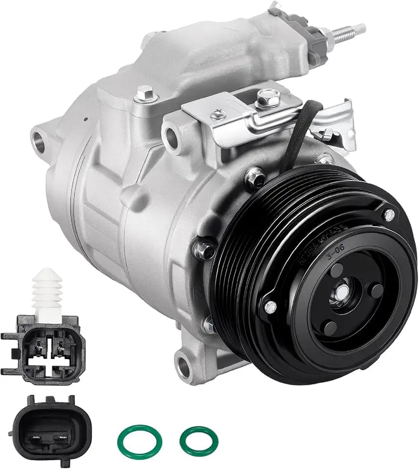 BDFHYK 198358 AC Compressor with Clutch Compatible with Ford Explorer Flex