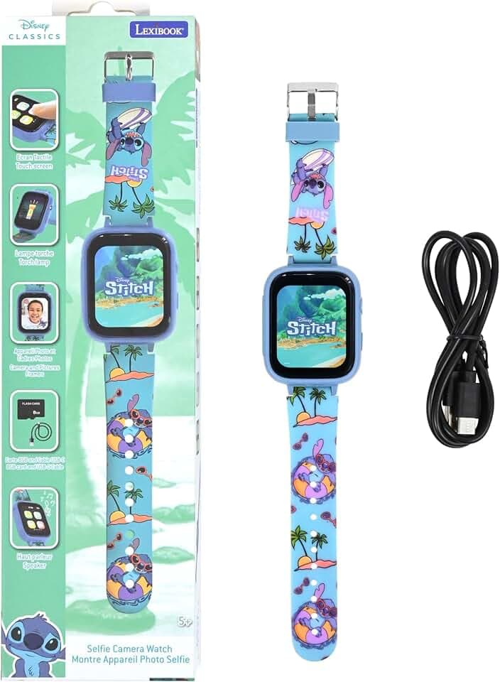 Lexibook, Stitch, Kamera-Uhr, DMW070D
