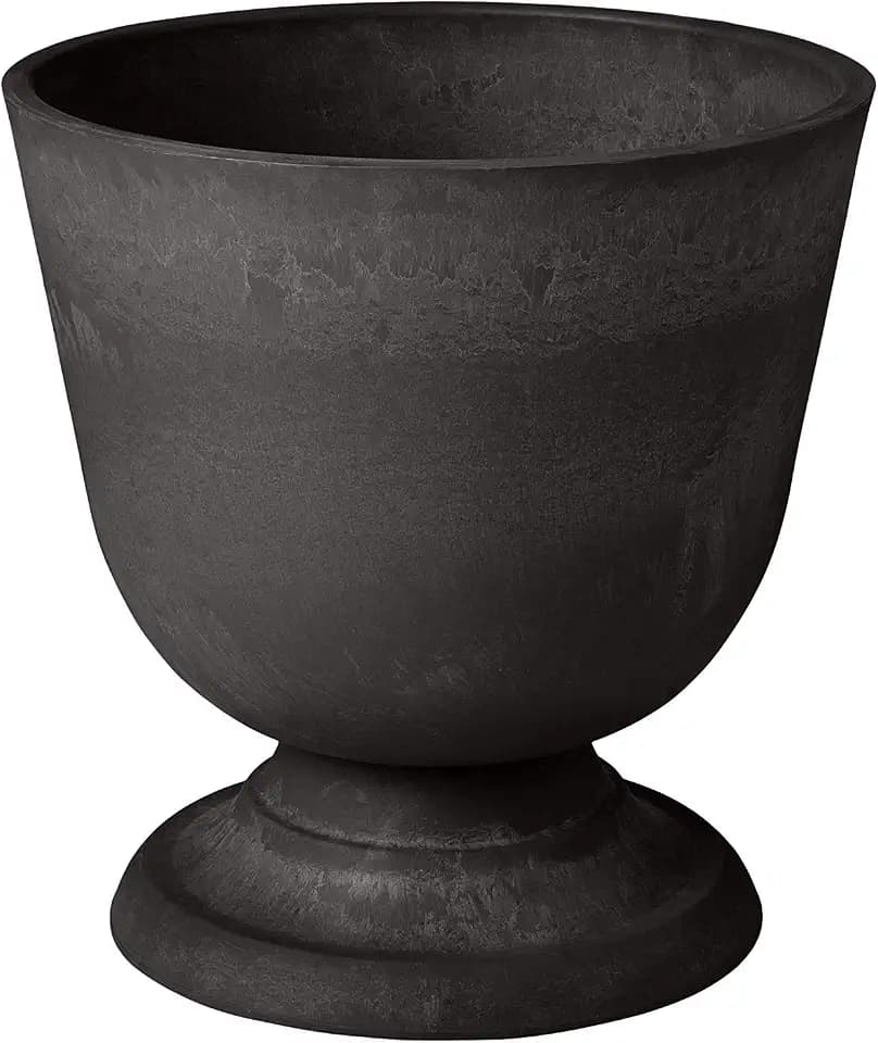 Arcadia Garden Products PSW BC38BK Classical Urn, 15 by 15", Black