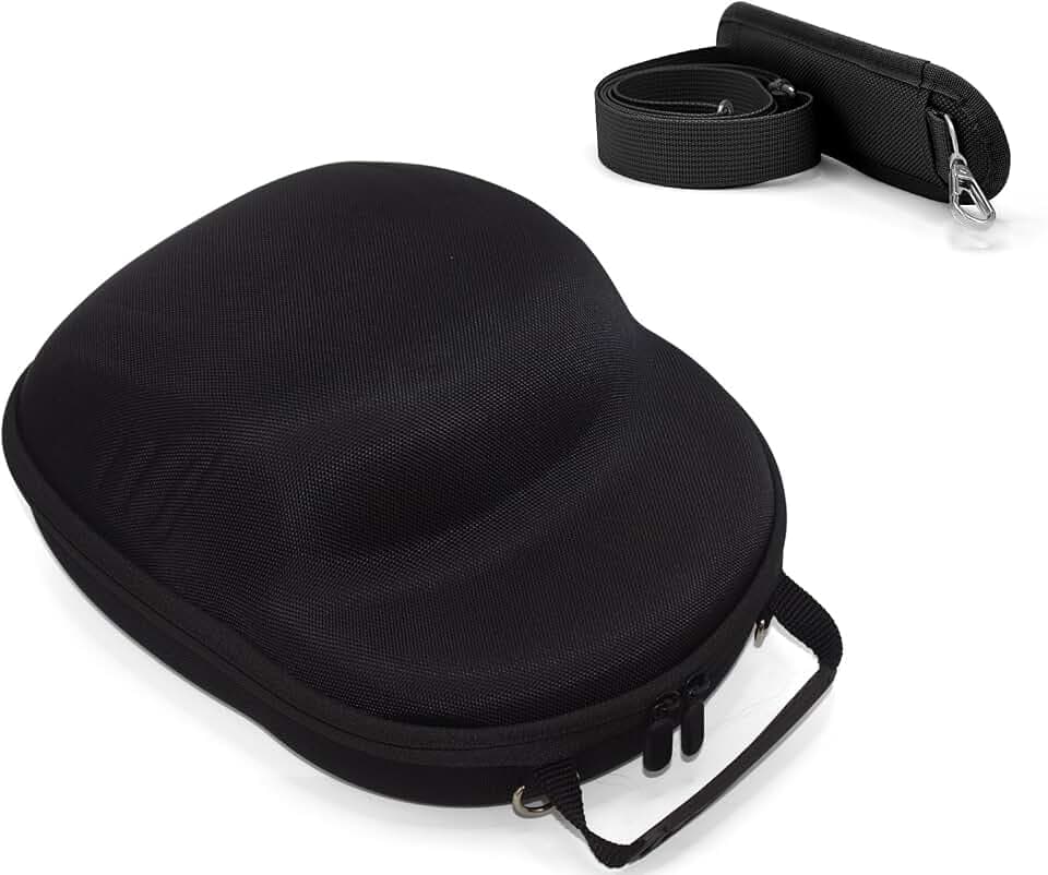Hat Travel Case,Hat Case for Baseball Caps with Carrying Handle and Adjustable Shoulder Strap,Organizer Protects up to 6 Hats, Box for Travel and Home Storage(Black)