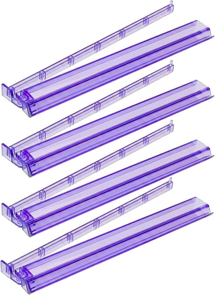 Mahjong All-in-One Tile Rack & Pusher, Purple Acrylic Mahjong Rack and Pusher Combo, Modern American Mahjong Tile Racks, Set of 4