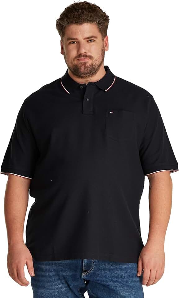 Tommy Hilfiger Herren Poloshirt Kurzarm Pocket Classic Fit aus Baumwolle