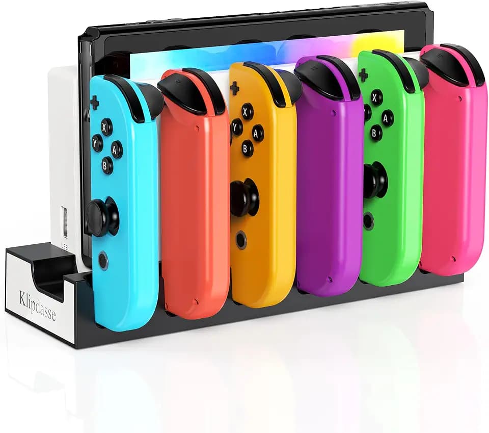 Switch Controller Charger Dock for Nintendo Switch 1/OLED for 6 Joycons