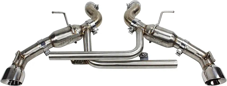 Mishimoto MMEXH-CAM8-16ADTPP Pro Axleback Exhaust Fits Chevrolet Camaro SS Dual Tip 2016-2018 Polished