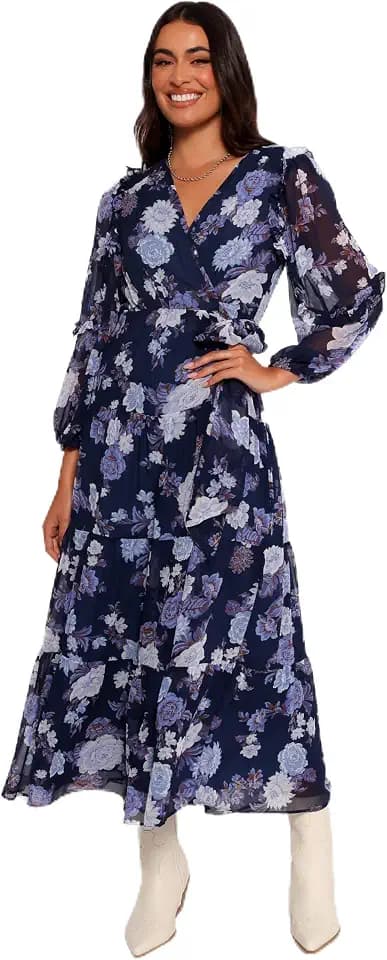 Petal & Pup Women's Korina Long Sleeve Maxi Dress