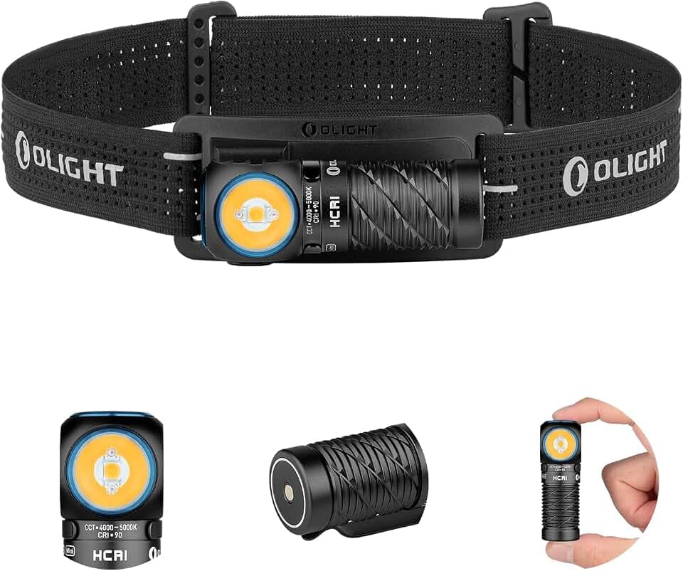 OLIGHT Perun 3 mini Stirnlampe aufladbar, 920 Lumen, MAX. Laufzeit 10 Tage