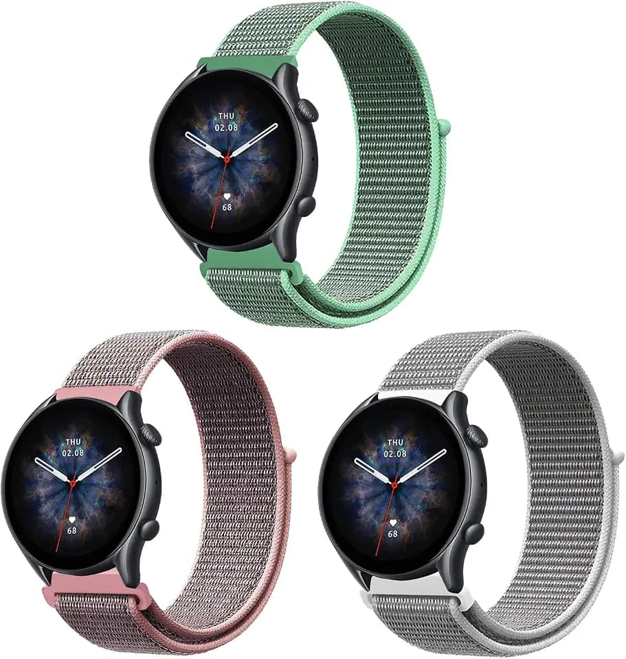 ZoRoll Nylon 22mm Armband für Amazfit Active Max/Bip Max/GTR 4/Bip 6/5