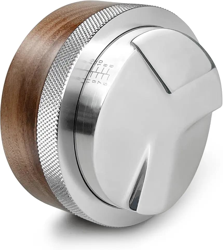 NOTSEK Espresso Distributor 54mm, Walnuss Höhenverstellbar Coffee Distributor für Sage/Ninja Kaffee Siebträger, Espresso Leveler Barista Zubehör
