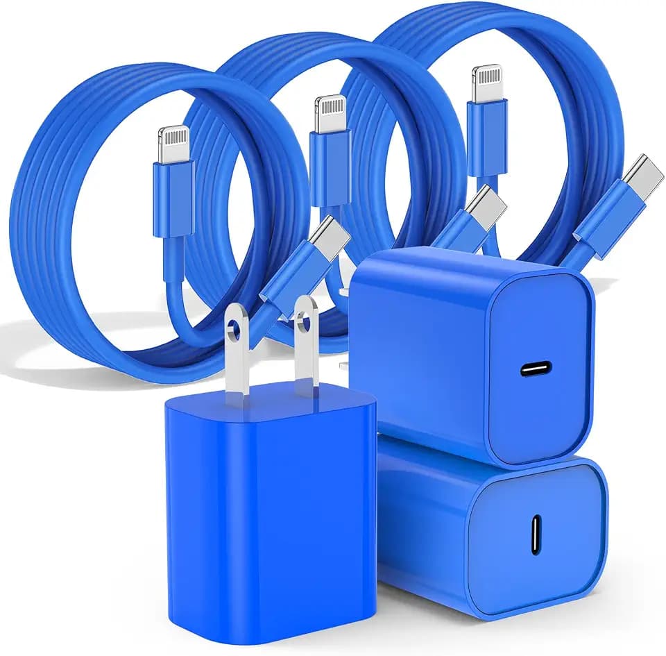 Fast Charger for iPhone Charger Fast Charging 10ft Lightning Cable,for iPhone 14 13 12 Pro Max Charger Fast Charging with USB C Charger Block,Type C to Lightning Cord for iPhone 11 Pro Max/XS-Blue