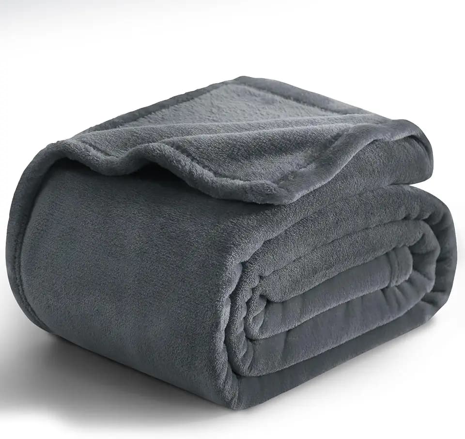 RUIKASI Kuscheldecke Flauschig Decke Sofa - Decke Fleece Anthrazit für Couch, XXL Wohndecke 220x240 cm Weich als Sofaüberwurf Decke Couchdecke
