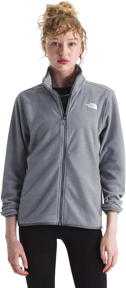 THE NORTH FACE Women's Glacier Fleece Jacket (Standard & Plus Size) | Zip Hand Pockets & Stretch on Collar, Cuffs & Hem