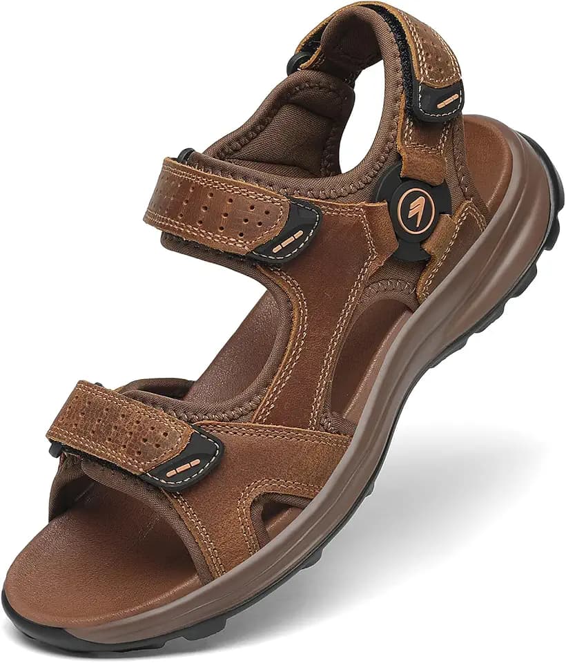 FLARUT Men's Athletic Sandals Hiking Open Toe Walking Water Shoes