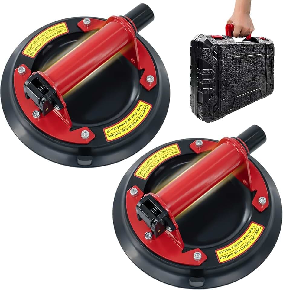 2 Pack 8"Heavy Duty Suction Cups for Glass, 960 lb Capacity