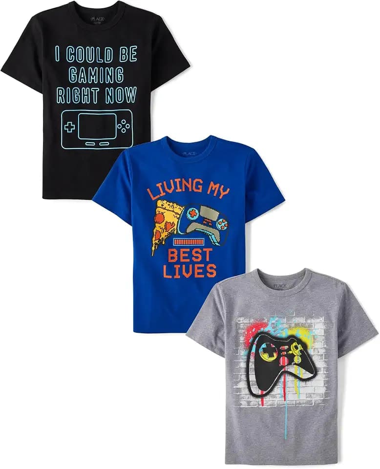 The Children's Place Boys The Children's Place Boys Short Sleeve Graphic T- Shirt 3-Pack