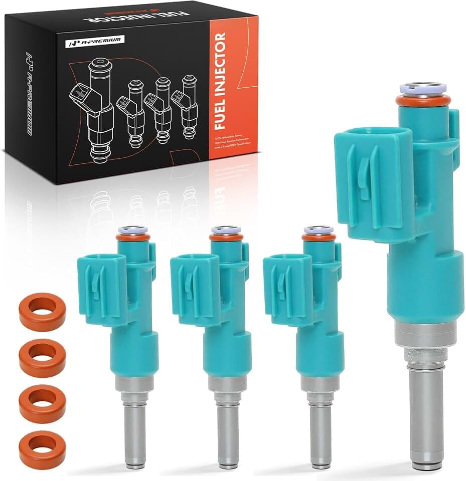 A-Premium Set of 4 Fuel Injectors Compatible with Toyota, Lexus