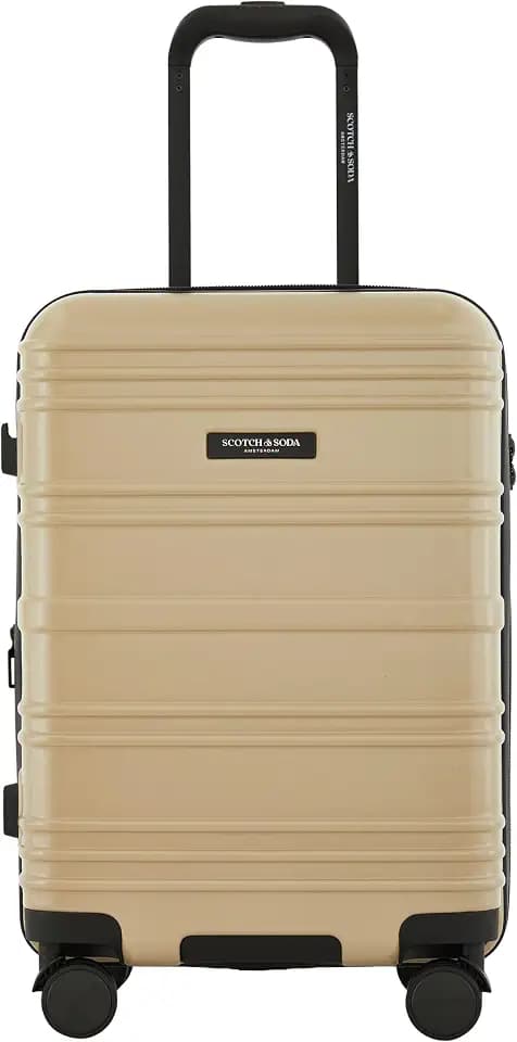 Scotch & Soda Rotterdam Expandable Hardside Luggage, Travertine, 22" Carry-On