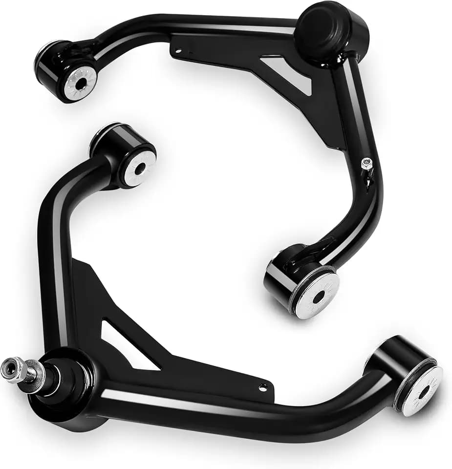 2-4" Front Upper Control Arms For 2000-2010 Silverado Sierra 2500HD 3500HD 2003-2009 H2 with Ball Joint, 2PCS Adaption 2-4" Lift Suspension Kit Adjustable Control Arm, Replacement OEM Factory Arms