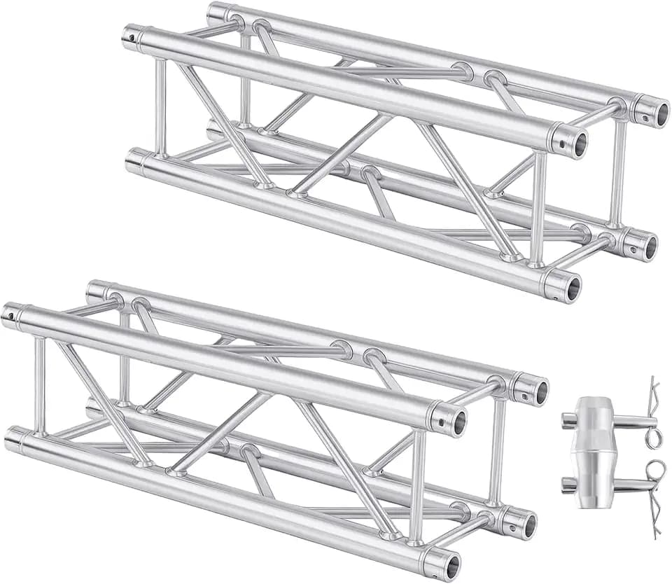 Tandefio 2 Pack DJ Light Truss Aluminum 12" x 12" Stage Truss, 3.28 ft