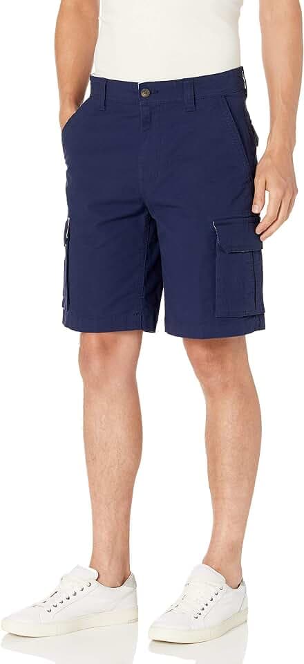 Amazon Essentials Herren 25cm Leichte Stretch-Cargoshorts aus Baumwollmischgewebe