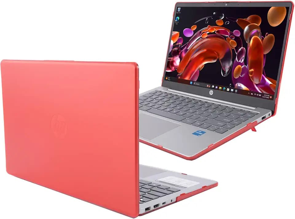 mCover Case Only Compatible for 2023~2025 14" HP Laptop 14-EP0000 / 14-EM0000 Series Traditional Notebook PC (NOT Fitting Any Other HP Models) - Red