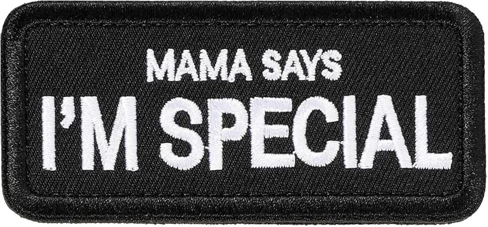 Patches Klett Militär Fun Patch Für Taktische Kleidung Rucksack Baseballkappe Weste Hundegeschirr (Mama Says I'm Special)