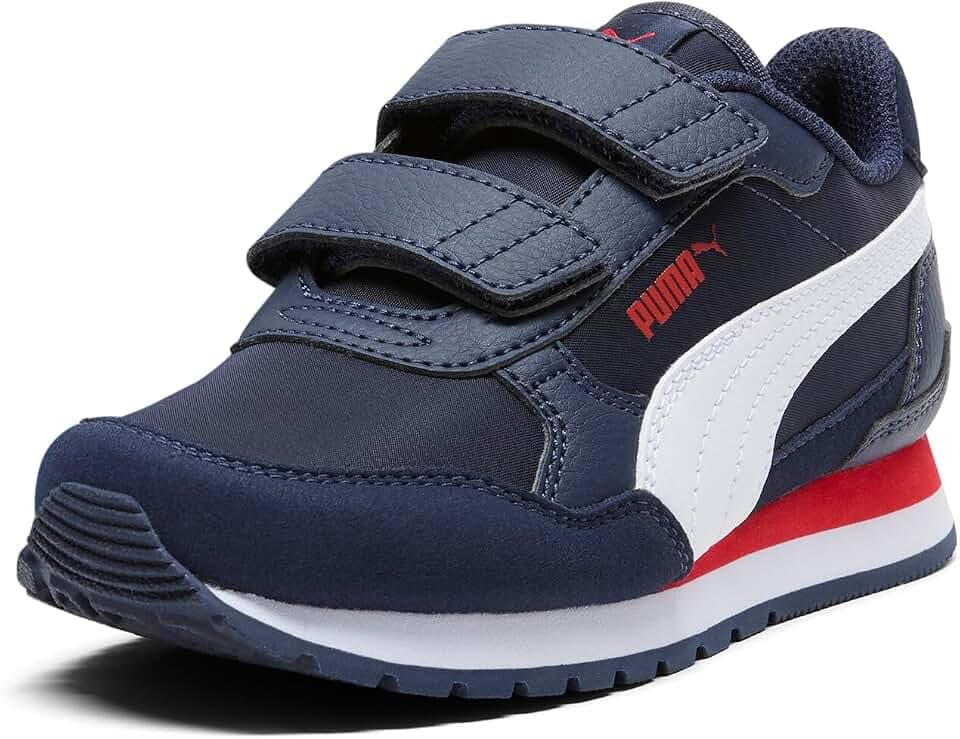 Puma Kids' ST Runner Hook and Loop Sneakers