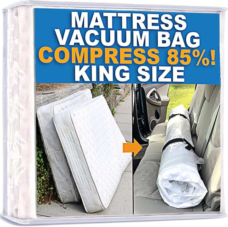 Homie Matratzen-Vakuumbeutel, verschließbarer Beutel für Memory Foam- oder Federkernmatratzen, Kompression und Lagerung für Umzug und Rückgabe (King)