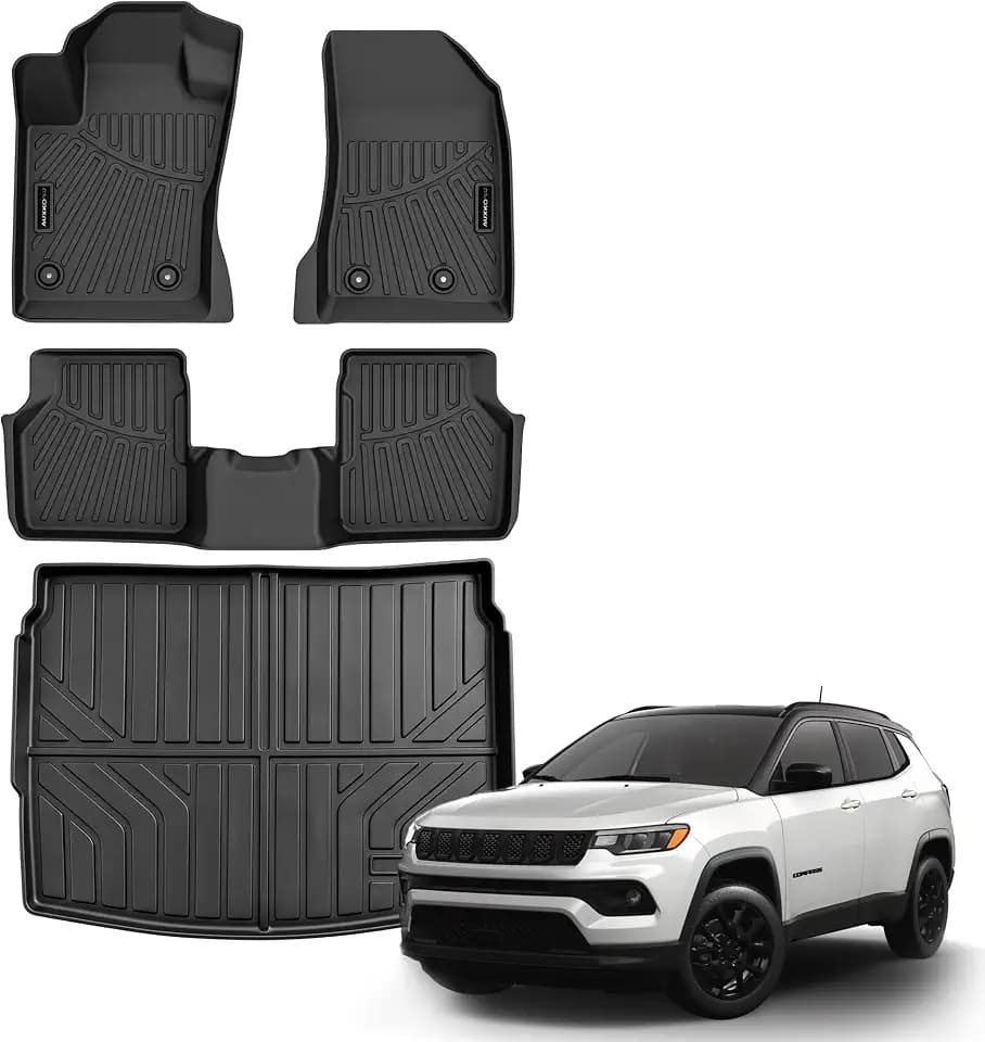 Auxko Floor Mat & Cargo Mat for Jeep Compass 2026-2017