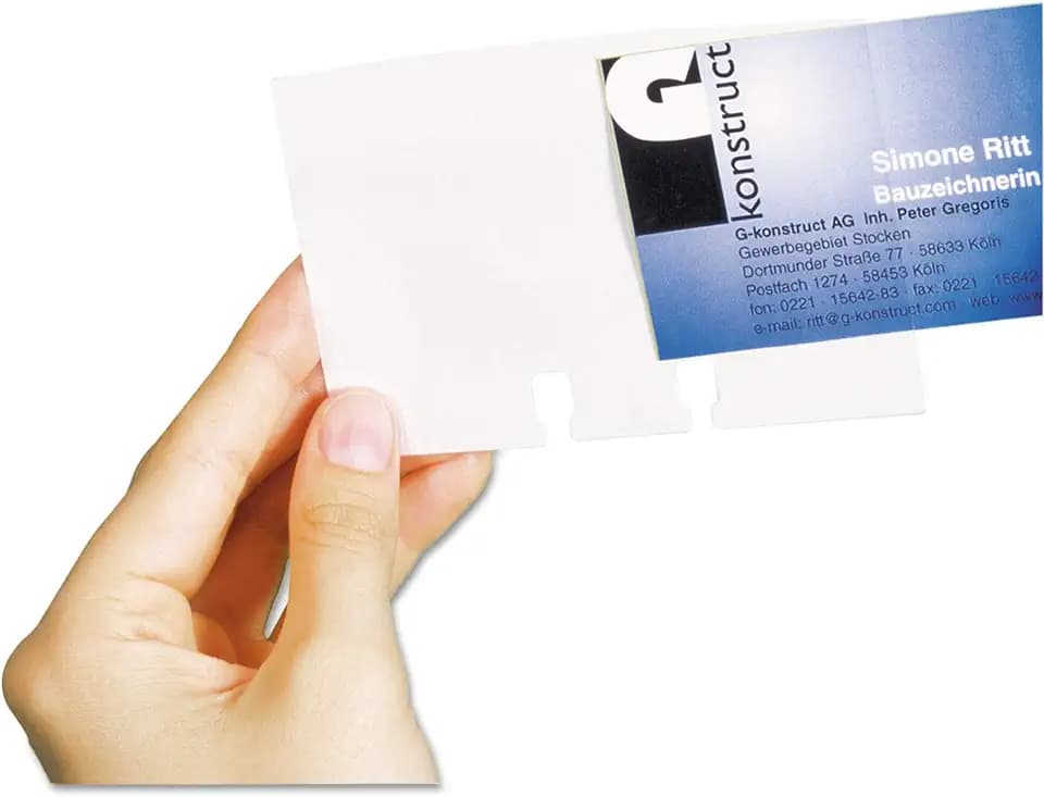 Durable, Business Card Sleeves Extension Set, Standard Cards, 40 Pack