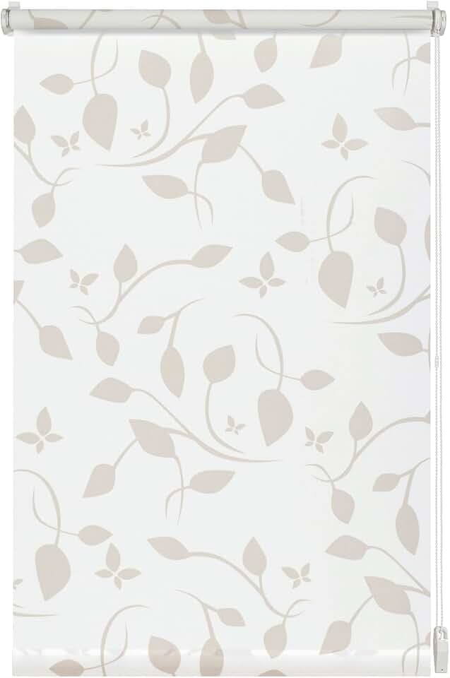 Gardinia EASYFIX Rollo Dekor 100 Scandinavian weiß/Natur 45 x 150 cm, 32330